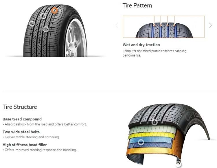 Hankook Optimo H426 Features