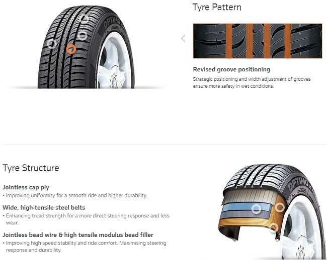 Hankook Optimo K715 Features